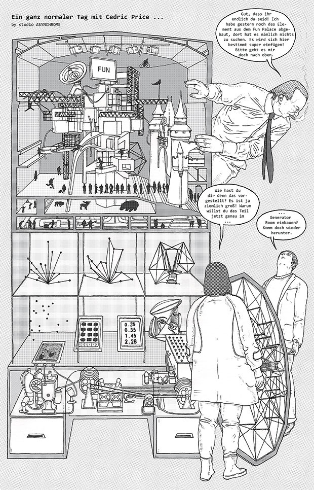 Cartoon Asynchrone ©Studio ASYNCHROME, Marleen Leitner und Michael Schitnig, Kunstförderpreis der Stadt Graz 2015
