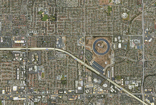 Screenshot des Apple Park-Areals in Cupertino ©Screenshot: © Apple Maps