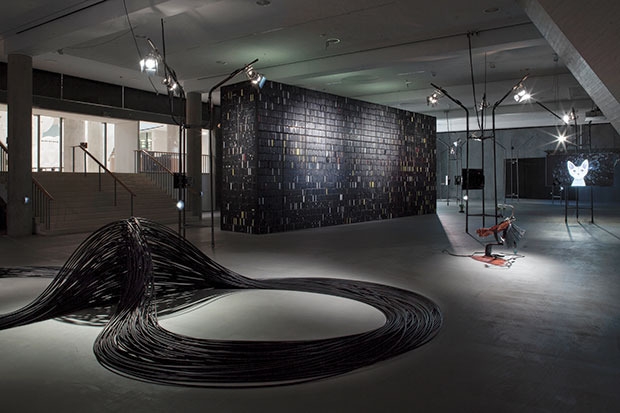 Installationsansicht "Alien Matter", Haus der Kulturen der Welt, Berlin © Luca Girardini