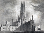 Fonthill Abbey - Darstellung der Anlage © Abbildung aus: Delineations of Fonthill and its abbey by John Rutter, 1823