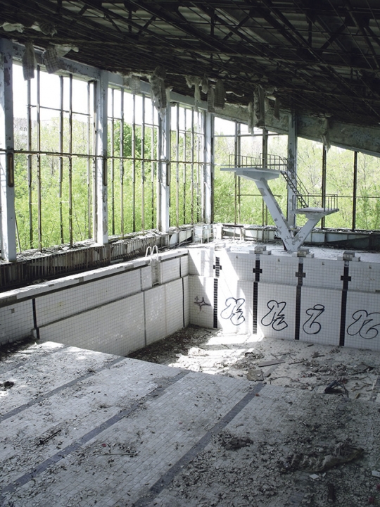 Schwimmbad von Tschernobyl – Hier haben die Liquidatoren nach dem Katastropheneinsatz gebadet. Heute sind fast alle tot. ©Sabrina Drechsler
